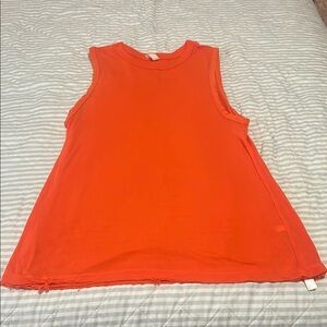 Bright Orange Sleeveless Top